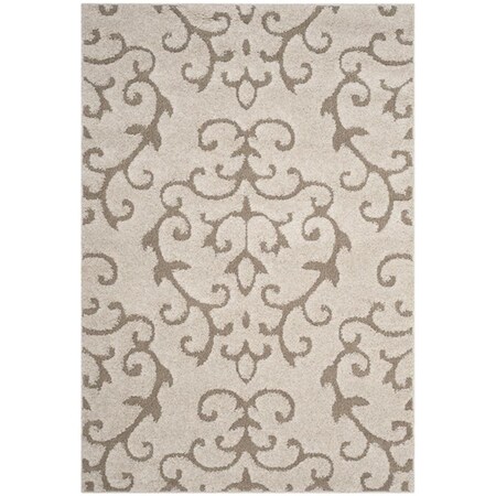 Safavieh 8 ft.6 in. x 12 ft. Power Loomed Large Rectangle Shag RugCream & Beige SG470-1113-9